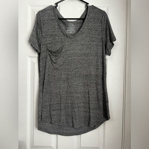Heather Gray relaxed fit pocket T‎